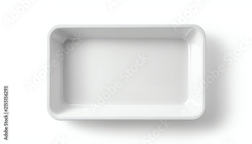 Blank plastic tray for food