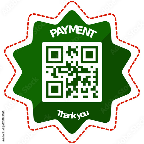 Digital Payment QR Code Sticker Design for Modern Retail Transactions