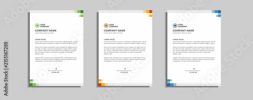 modern corporate letterhead template design