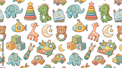 Cute Baby Toys Pattern