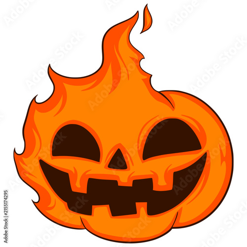 halloween pumpkin isolated illustration 