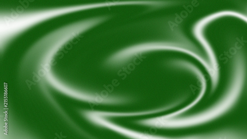 Green gradient grainy background with fluid smooth waves and noise texture. Design for graphics web design wallpaper.