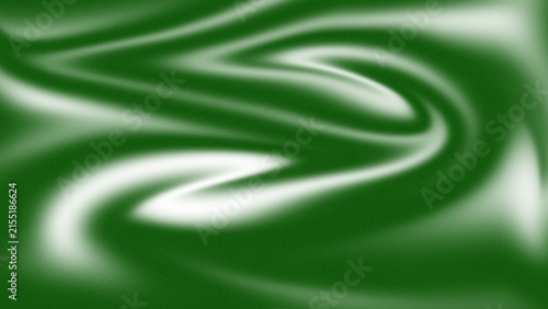 Green gradient grainy background with fluid smooth waves and noise texture. Design for graphics web design wallpaper.
