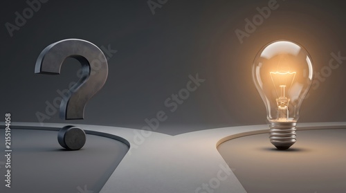Obraz w ramie Choosing Between Uncertainty and Innovation