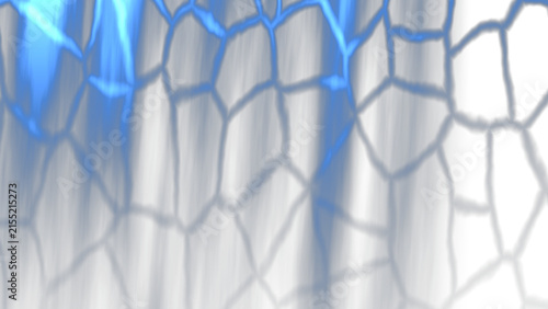 Blue Underwater Light Shafts Overlay, Isolated on Transparent Background. Isolated glowing underwater light shafts for VFX, motion graphics and cinematic compositing.