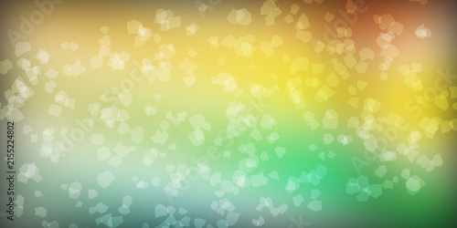 Abstract background with soft gradient and light floating bokeh shapes.