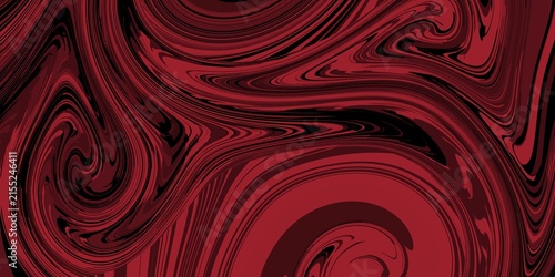 Abstract dark red and black marble background with dramatic flowing swirls and intricate fluid line texture