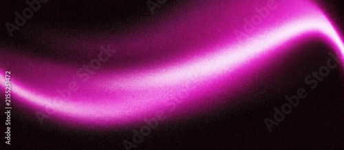 Canvastavla Abstract magenta light wave glowing curve on black background with abstract