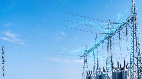 High Voltage Power Transmission Network with Smart Grid Digital Energy Technology