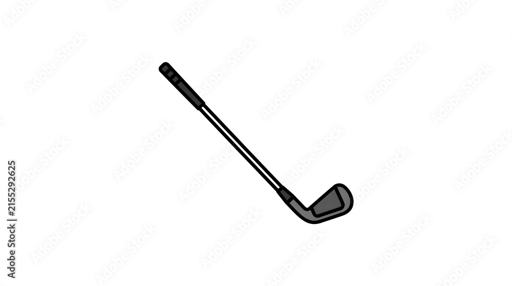 Obraz premium Golf Club Iron Icon - Sports Equipment Illustration