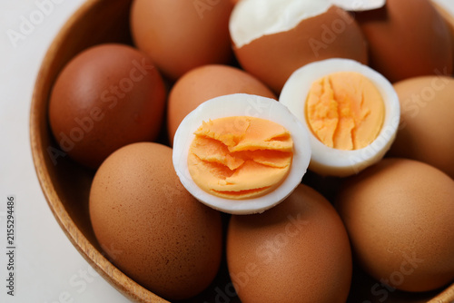 фотографія Delicious high-protein hard-boiled eggs