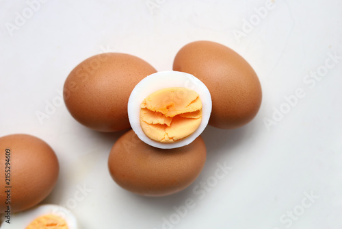 Photography Delicious high-protein hard-boiled eggs