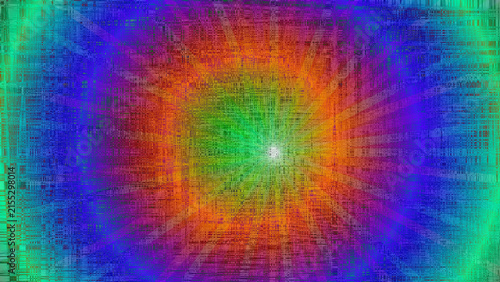 Colorful heat map of circular data with bright center