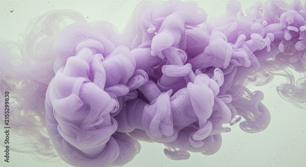 Fototapeta premium Close-up of delicate light purple hydrangea flowers in bloom.