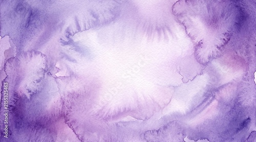 Abstract purple watercolor with luminous white center symbolizing light, depth, and creative emotion.