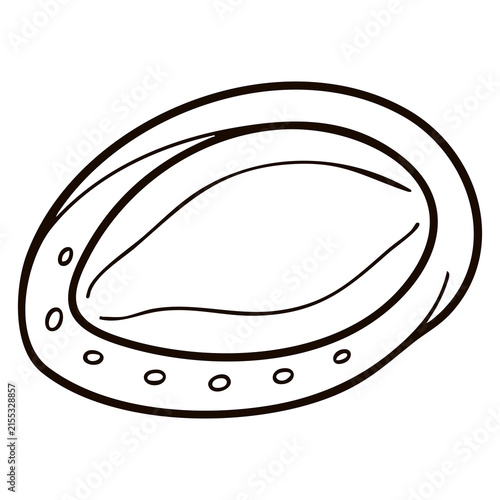 Fresh Abalone Shell Line Art - Raw Seafood Mollusk Icon for Gourmet Restaurant Menus and Asian Seafood Markets