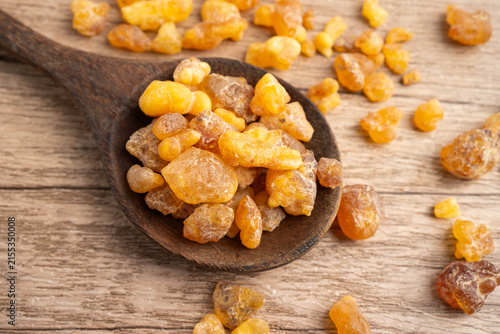 Canvastavla Frankincense or olibanum aromatic resin.