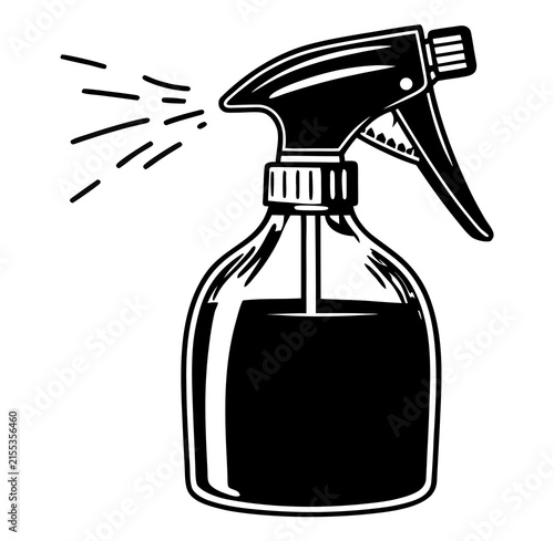 blue spray bottle
