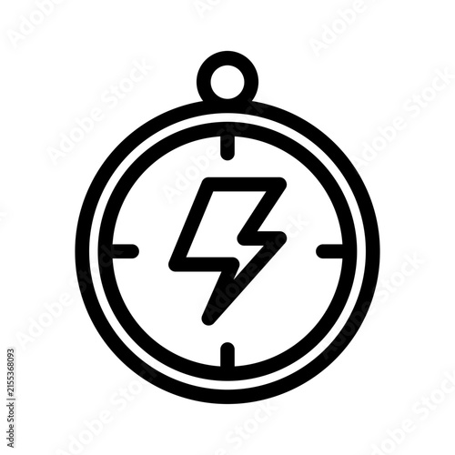 fast time outline icon for graphic designer or web builder svg format