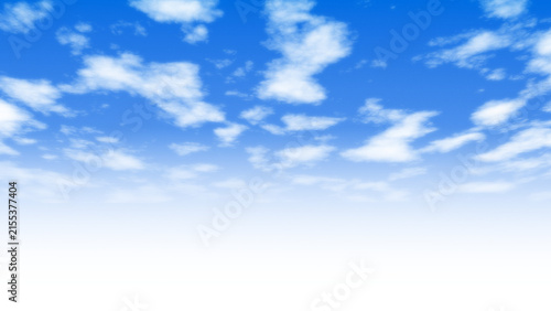 Fotografie Clouds sky isolated transparent blue white in background realistic overlay of na