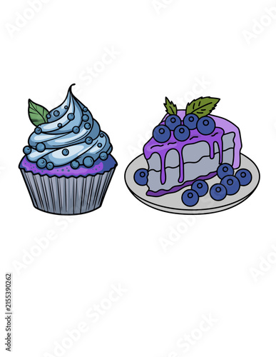 vector illustration of a cake