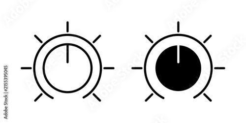 Knob icon vector logo pack