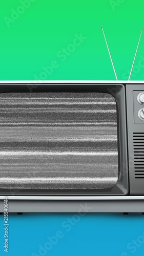 Old television and static 4k