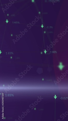 Animation of network of connections over arrows