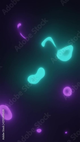 Deep Sea Bioluminescent Teal Violet Background