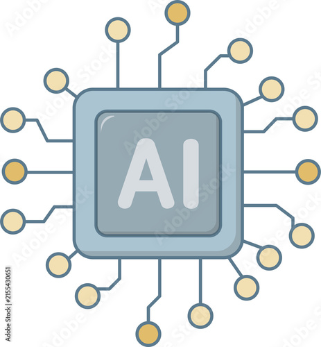Artificial Intelligence Chip with Neural Network Connections
