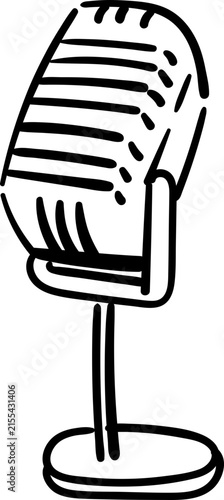 Podcast Microphone Doodle