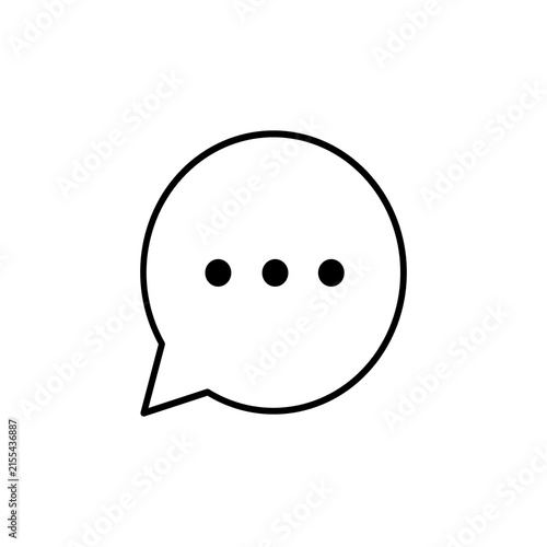 Konstfotografi Chat message bubble icon