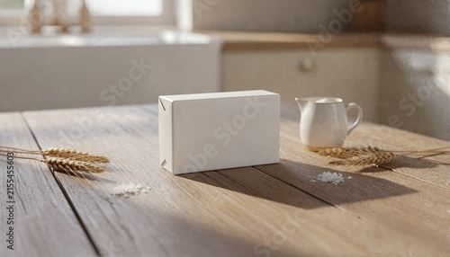 Fresh creamery butter on a rustic farmhouse table