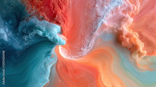 Abstract swirl of colors abstract art