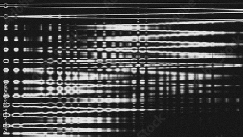 Fotografía Abstract monochrome glitch textures cyber grunge background with analog distorte