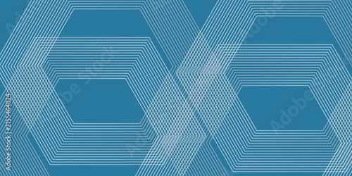 Abstract Hexagon Blue Tech Finance Fintech Pixel Pattern Background. Abstract Business Technology Simple Art Modern Abstract