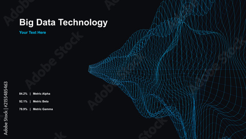 Fintech Big Data 3D Particle Wave Tunnel Matrix