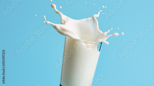 Milk Splash in Glass