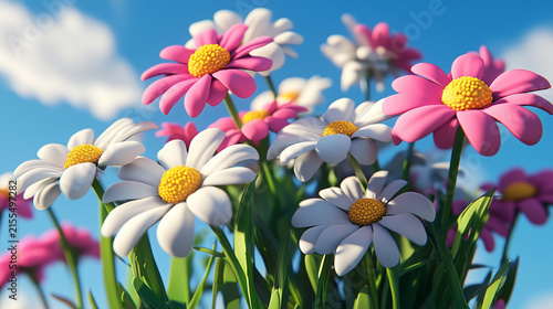 Colorful Daisy Flowers in Bloom