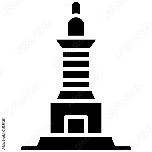 Canvas Print Trajans Column Icon