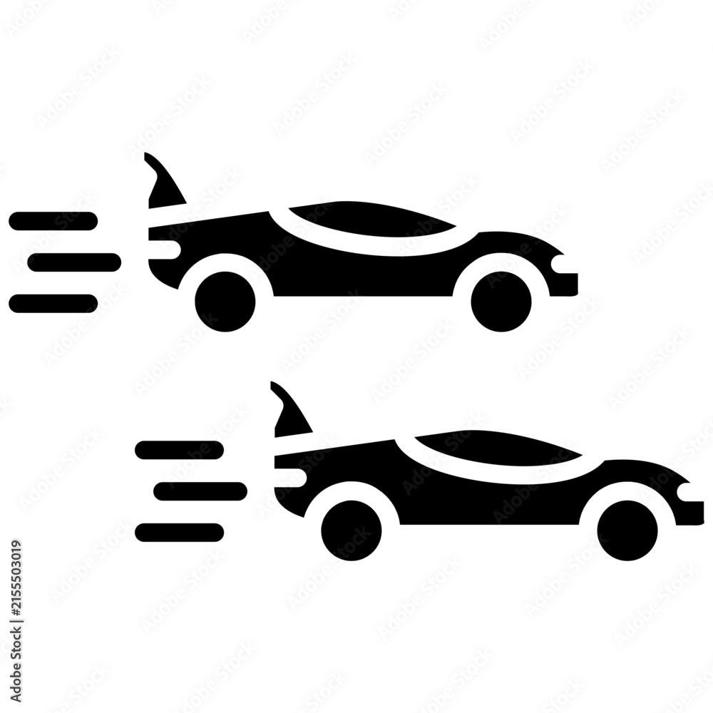 Fototapeta premium Racing Car Icon