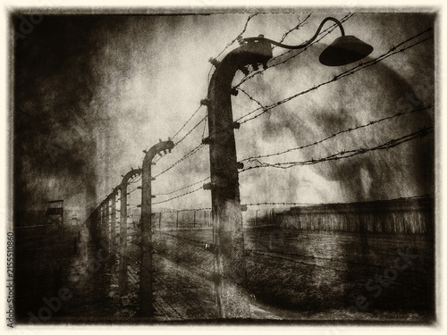 Quadro su tela Fragments of a Mind Trapped Between Memory and Illusion