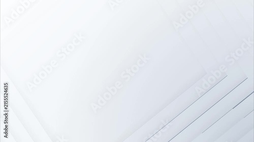 White layered geometric planes and shifting architectural lines clean minimalist 3D abstract motion background high definition professional corporate intro