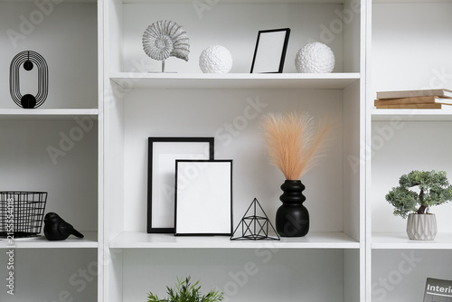 Stylish decor with blank fr...