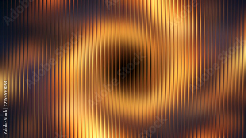 Canvastavla Abstract warm glow pattern with vertical ripples and bokeh effect during golden