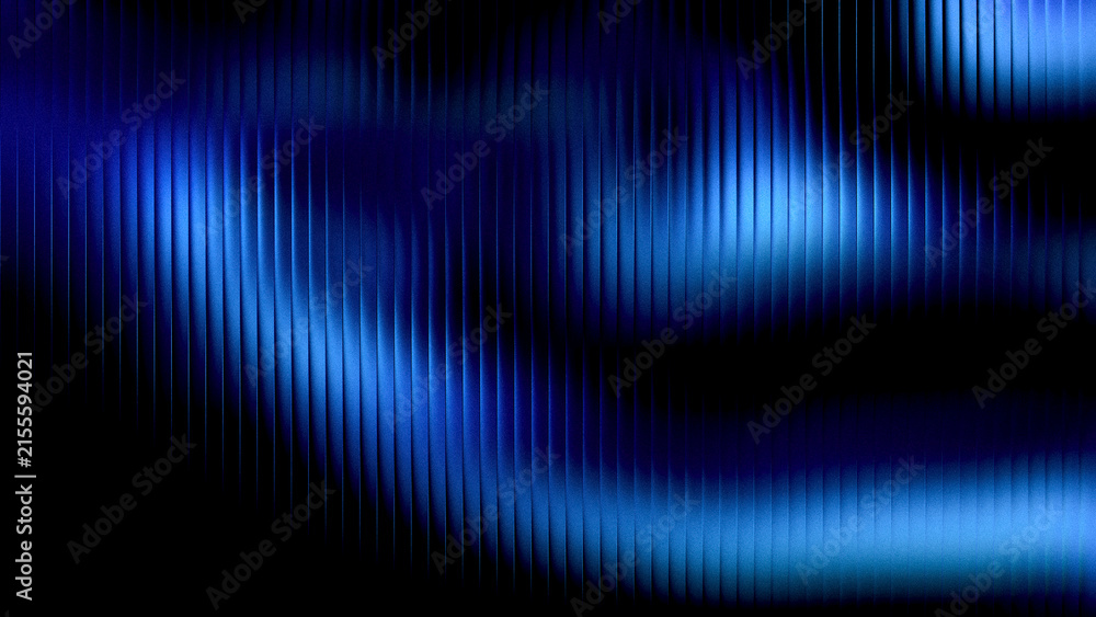 Fototapeta premium Abstract blue light waves flowing across a textured dark background with subtle vertical lines creating a modern digital concept