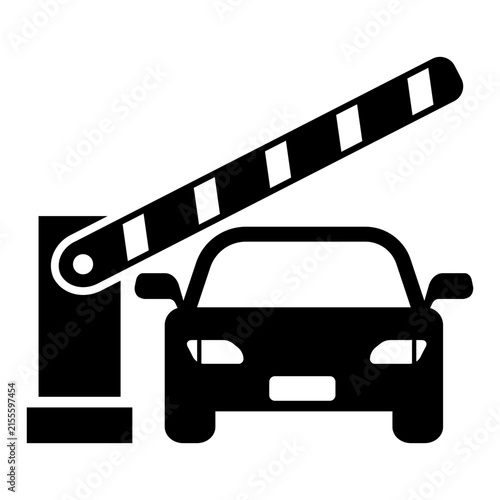 Security gate vector icon