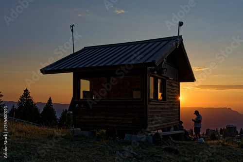 CHAMROUSSE, FRANCE, August 12, 2026 : A huge crowd gathered to admire the solar eclipse on the slopes of Chamrousse mountain resort.