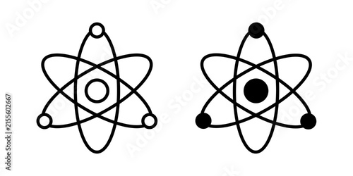 Physics icon for infographic projects