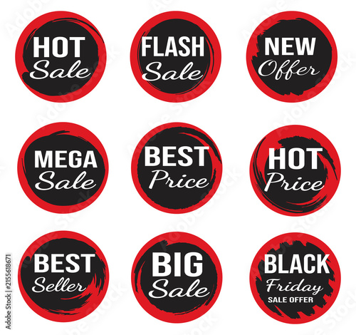 set of discount labels
